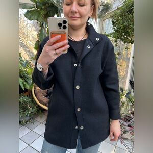 Jones New York Signature Ladies Black Wool Blend Jacket